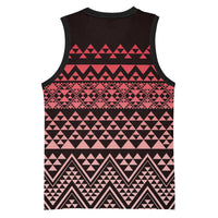 Maori Niho Taniwha Te Wheiao Basketball Jersey Terracotta LT7 - Polynesian Pride