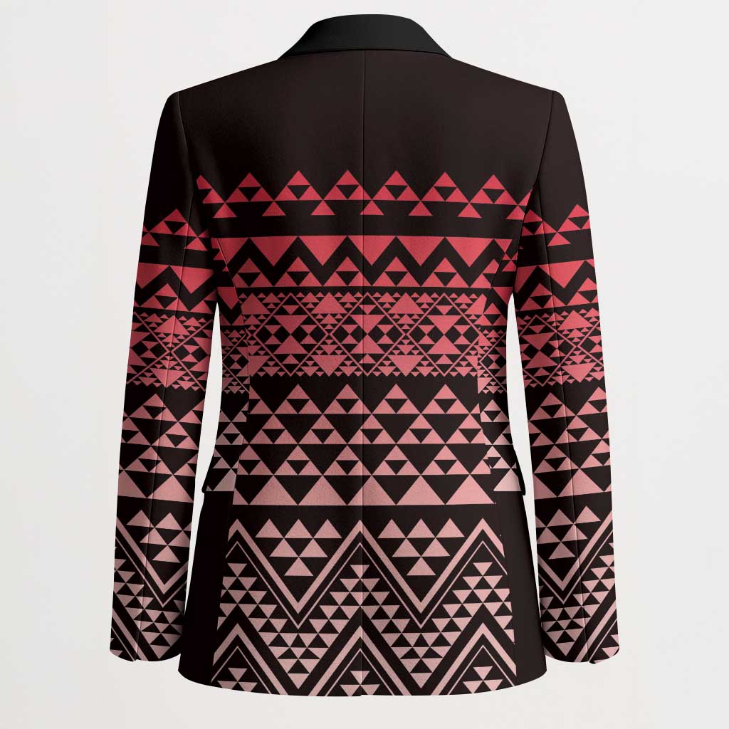 Maori Niho Taniwha Te Wheiao Blazer Terracotta LT7 - Polynesian Pride