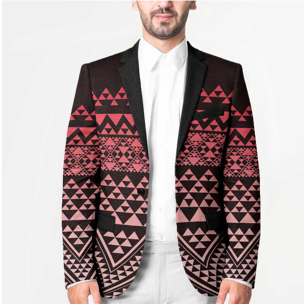 Maori Niho Taniwha Te Wheiao Blazer Terracotta LT7 - Polynesian Pride