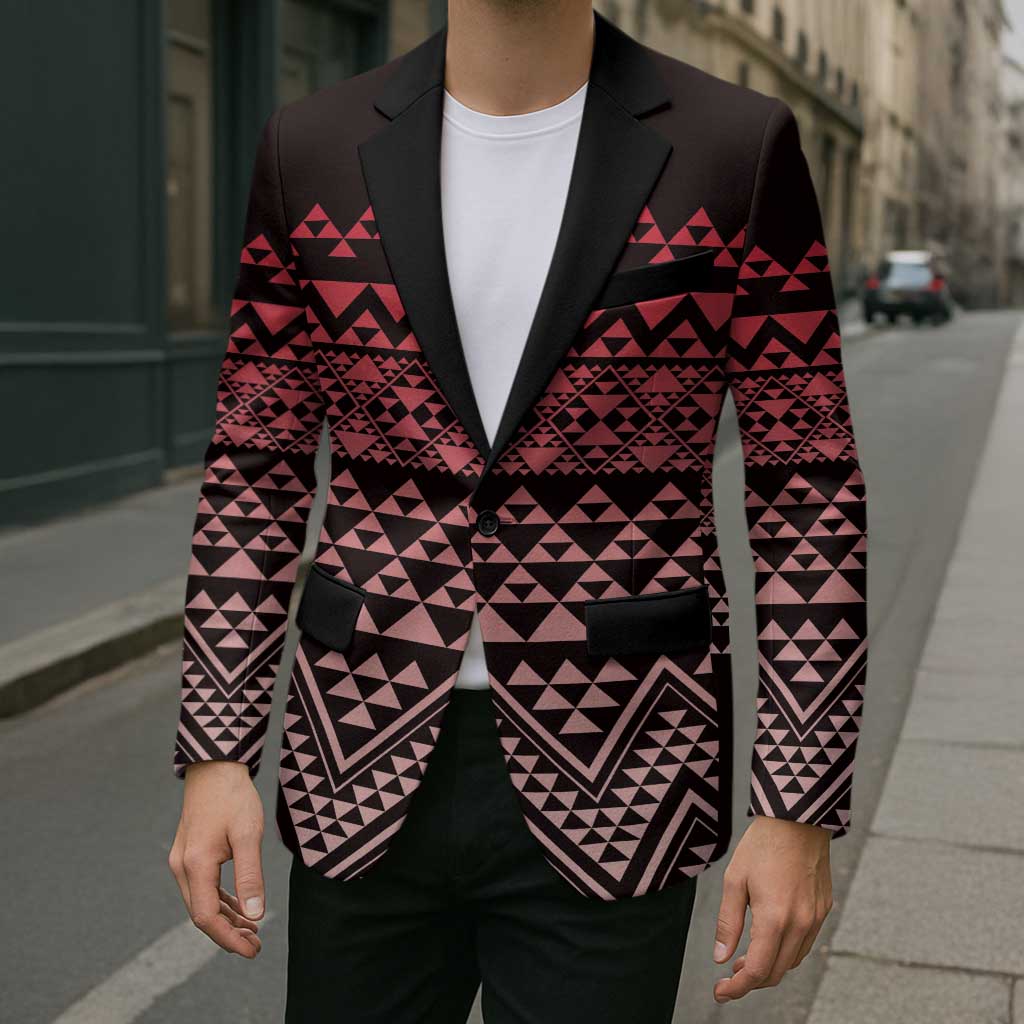 Maori Niho Taniwha Te Wheiao Blazer Terracotta LT7 - Polynesian Pride