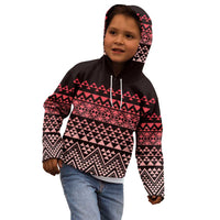 Maori Niho Taniwha Te Wheiao Kid Hoodie Terracotta LT7 - Polynesian Pride