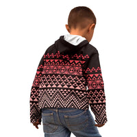 Maori Niho Taniwha Te Wheiao Kid Hoodie Terracotta LT7 - Polynesian Pride
