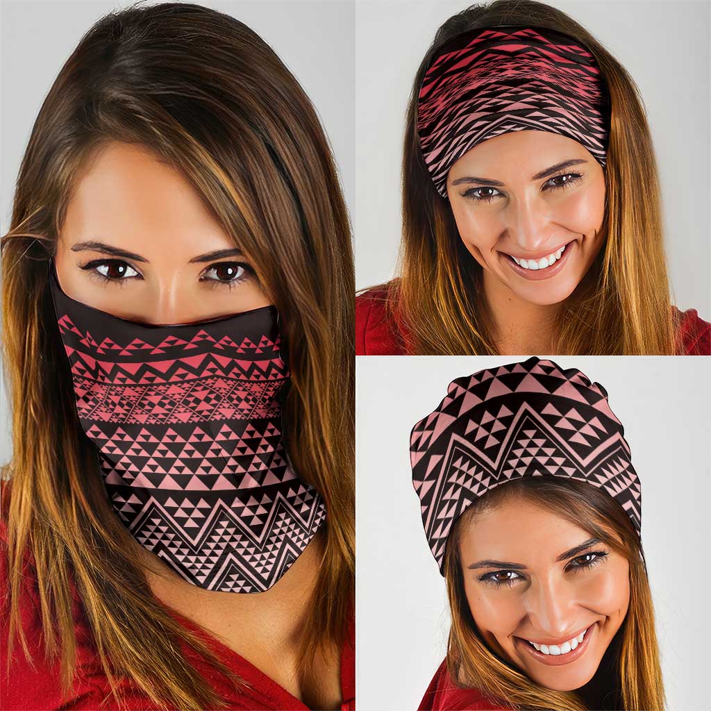 Maori Niho Taniwha Te Wheiao Neck Gaiter Terracotta LT7 - Polynesian Pride
