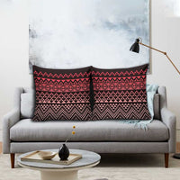 Maori Niho Taniwha Te Wheiao Pillow Cover Terracotta LT7 - Polynesian Pride