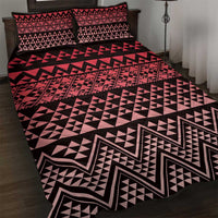Maori Niho Taniwha Te Wheiao Quilt Bed Set Terracotta LT7 Terracotta - Polynesian Pride