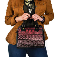 Maori Niho Taniwha Te Wheiao Shoulder Handbag Terracotta LT7 - Polynesian Pride