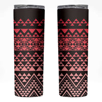 Maori Niho Taniwha Te Wheiao Skinny Tumbler Terracotta LT7 Terracotta - Polynesian Pride