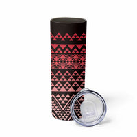Maori Niho Taniwha Te Wheiao Skinny Tumbler Terracotta LT7 - Polynesian Pride