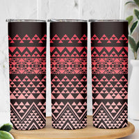 Maori Niho Taniwha Te Wheiao Skinny Tumbler Terracotta LT7 - Polynesian Pride