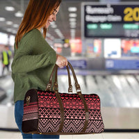 Maori Niho Taniwha Te Wheiao Travel Bag Terracotta LT7 - Polynesian Pride