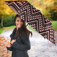 Maori Niho Taniwha Te Wheiao Umbrella Terracotta LT7 - Polynesian Pride