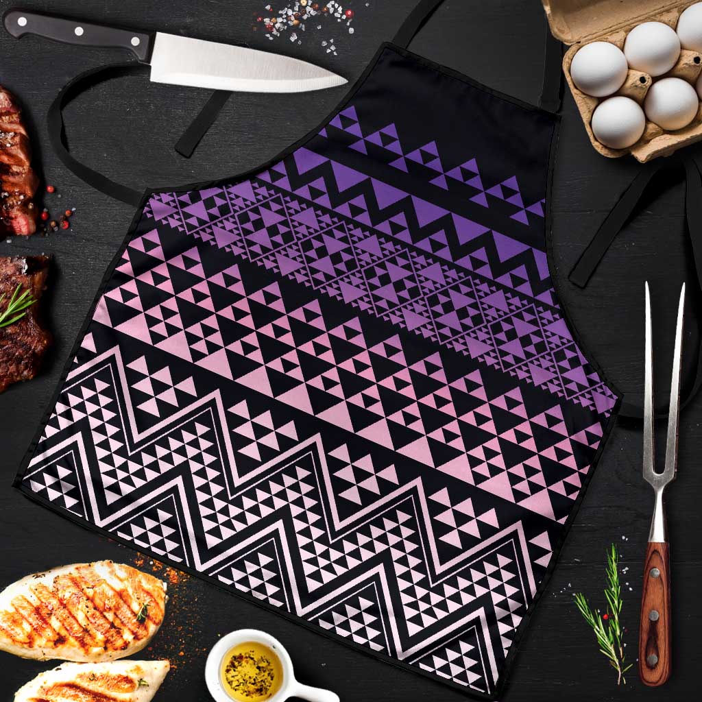 Maori Niho Taniwha Te Wheiao Apron Waiporoporo LT7 Purple - Polynesian Pride