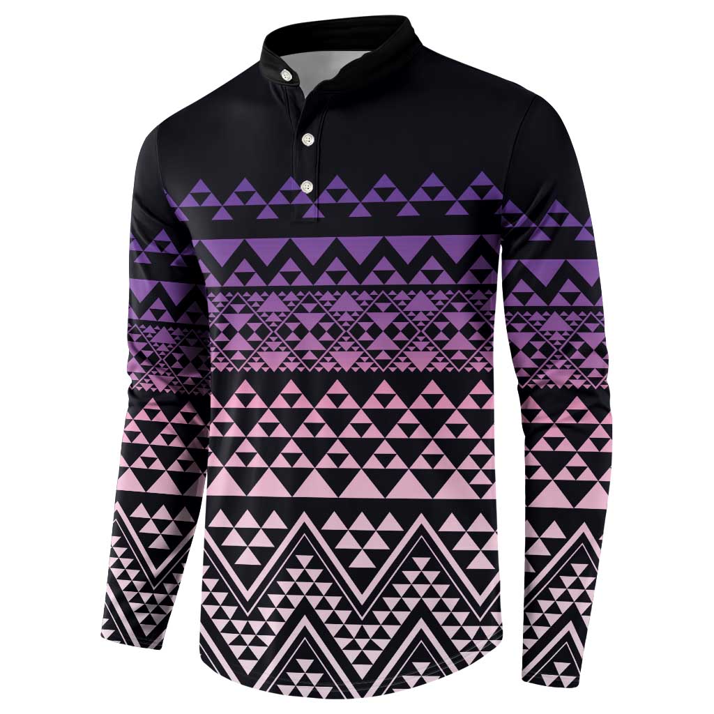 Maori Niho Taniwha Te Wheiao Button Sweatshirt Waiporoporo LT7 - Polynesian Pride