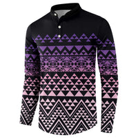 Maori Niho Taniwha Te Wheiao Button Sweatshirt Waiporoporo LT7 - Polynesian Pride