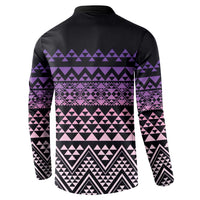 Maori Niho Taniwha Te Wheiao Button Sweatshirt Waiporoporo LT7 - Polynesian Pride