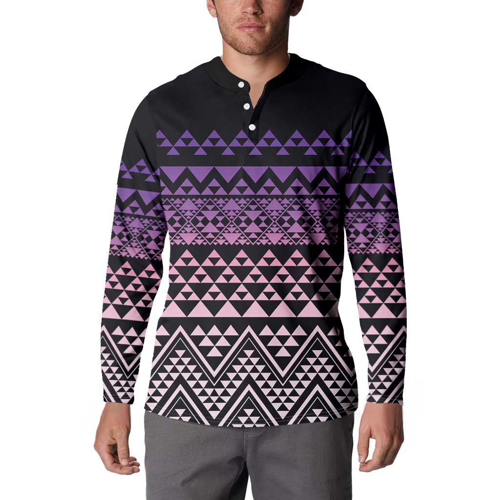Maori Niho Taniwha Te Wheiao Button Sweatshirt Waiporoporo LT7 - Polynesian Pride