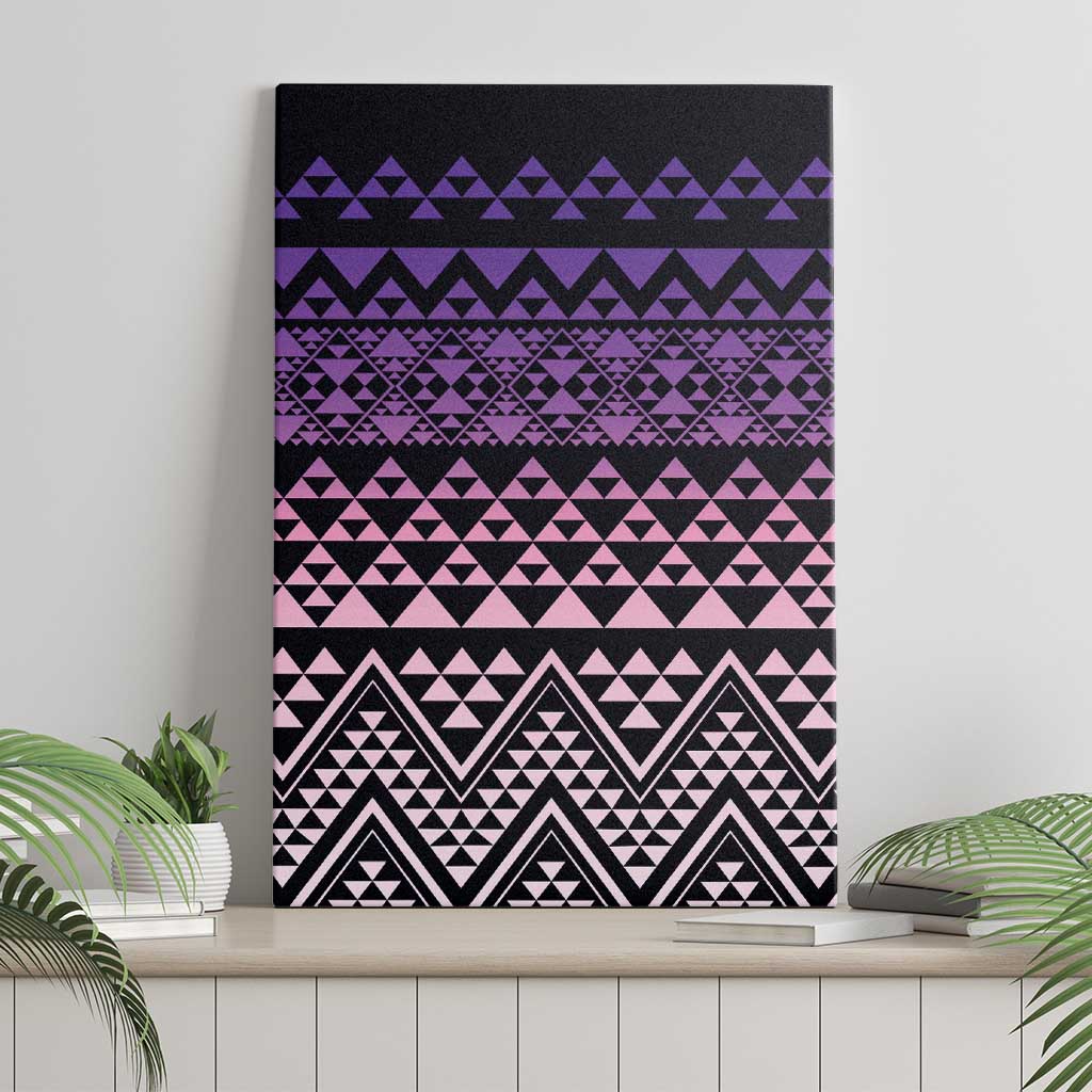Maori Niho Taniwha Te Wheiao Canvas Wall Art Waiporoporo LT7 - Polynesian Pride