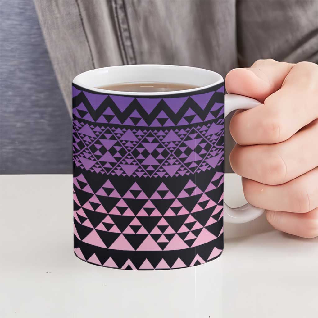 Maori Niho Taniwha Te Wheiao Ceramic Mug Waiporoporo LT7 - Polynesian Pride