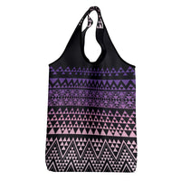Maori Niho Taniwha Te Wheiao Grocery Bag Waiporoporo LT7 - Polynesian Pride
