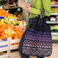 Maori Niho Taniwha Te Wheiao Grocery Bag Waiporoporo LT7 - Polynesian Pride