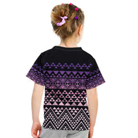Maori Niho Taniwha Te Wheiao Kid T Shirt Waiporoporo LT7 - Polynesian Pride