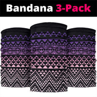 Maori Niho Taniwha Te Wheiao Neck Gaiter Waiporoporo LT7 package One Size: 25*50cm Purple - Polynesian Pride