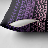 Maori Niho Taniwha Te Wheiao Pillow Cover Waiporoporo LT7 - Polynesian Pride