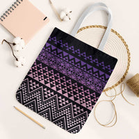 Maori Niho Taniwha Te Wheiao Tote Bag Waiporoporo LT7 White Strap One Size Purple - Polynesian Pride