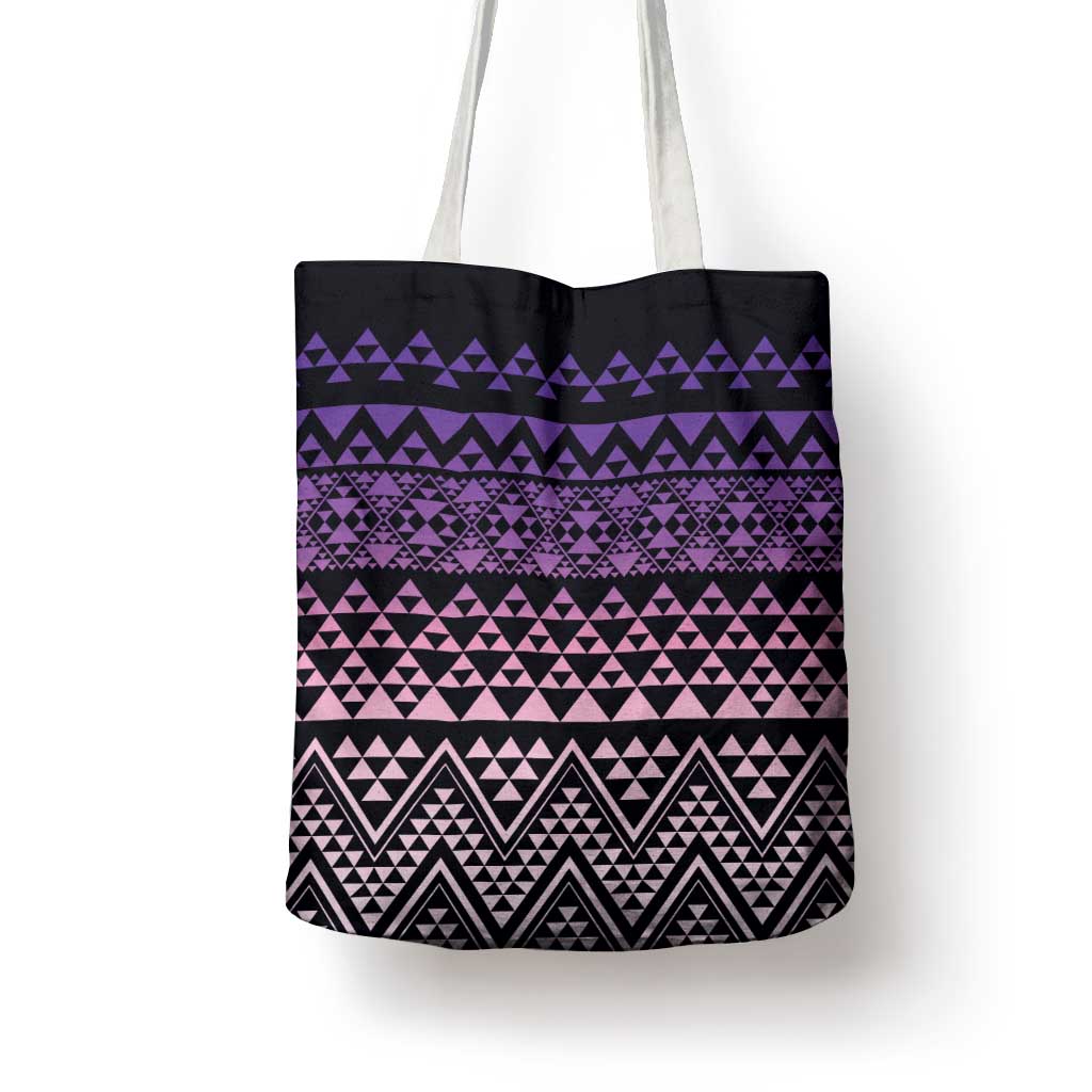Maori Niho Taniwha Te Wheiao Tote Bag Waiporoporo LT7 - Polynesian Pride