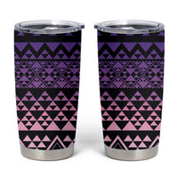 Maori Niho Taniwha Te Wheiao Tumbler Cup Waiporoporo LT7 Purple - Polynesian Pride