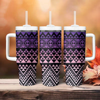 Maori Niho Taniwha Te Wheiao Tumbler With Handle Waiporoporo LT7 - Polynesian Pride