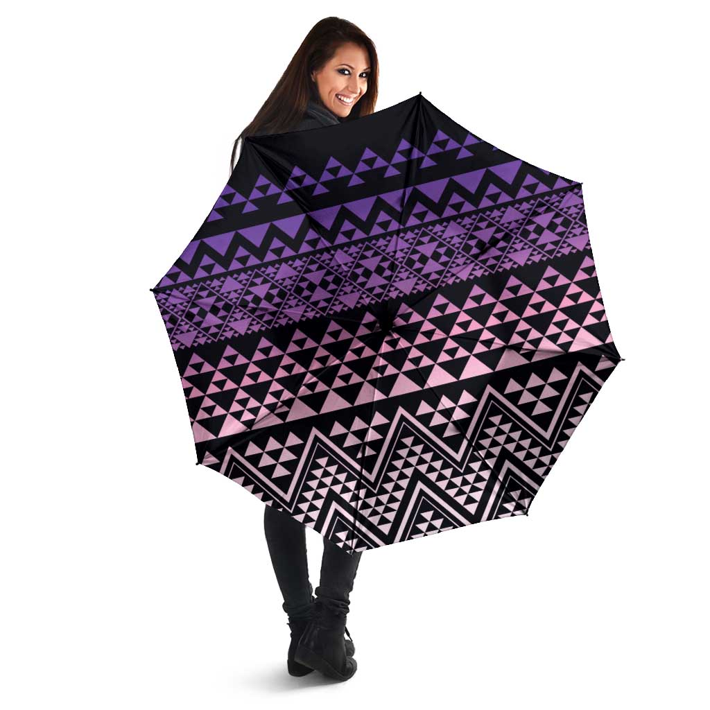 Maori Niho Taniwha Te Wheiao Umbrella Waiporoporo LT7 - Polynesian Pride