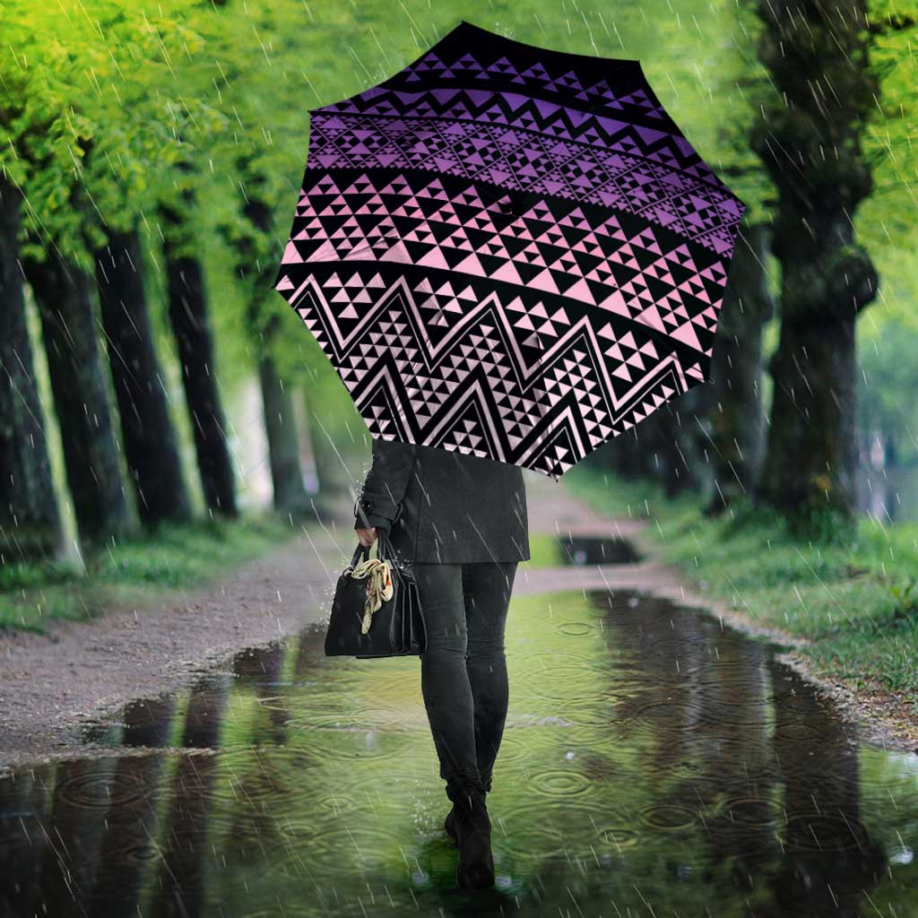 Maori Niho Taniwha Te Wheiao Umbrella Waiporoporo LT7 - Polynesian Pride