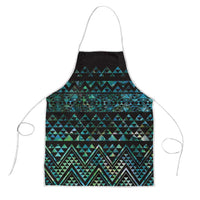 Maori Niho Taniwha Te Wheiao Apron Paua Shell LT7 Colorful - Polynesian Pride