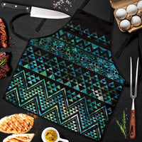 Maori Niho Taniwha Te Wheiao Apron Paua Shell LT7 Colorful - Polynesian Pride