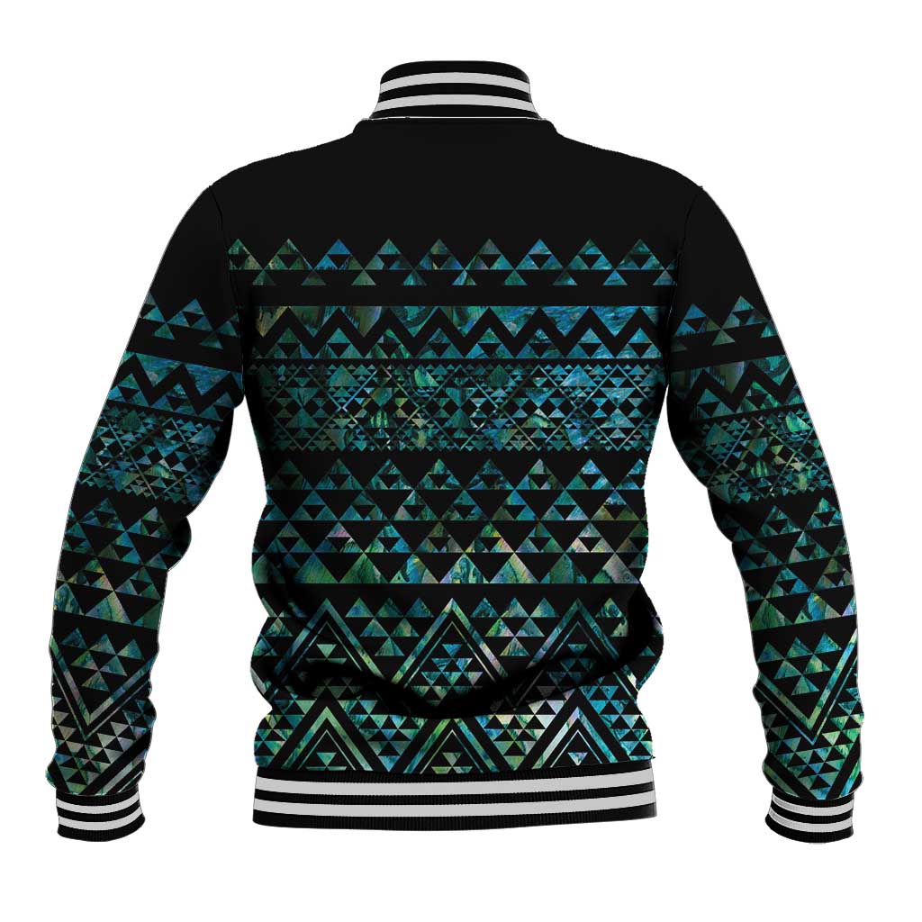 Maori Niho Taniwha Te Wheiao Baseball Jacket Paua Shell LT7 - Polynesian Pride