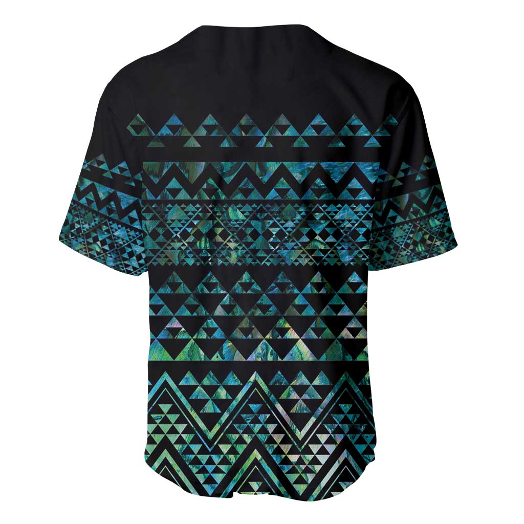 Maori Niho Taniwha Te Wheiao Baseball Jersey Paua Shell LT7 - Polynesian Pride