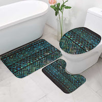 Maori Niho Taniwha Te Wheiao Bathroom Set Paua Shell LT7 - Polynesian Pride
