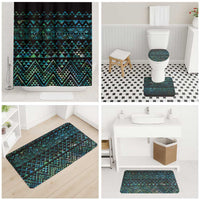 Maori Niho Taniwha Te Wheiao Bathroom Set Paua Shell LT7 - Polynesian Pride
