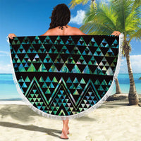 Maori Niho Taniwha Te Wheiao Beach Blanket Paua Shell LT7 - Polynesian Pride