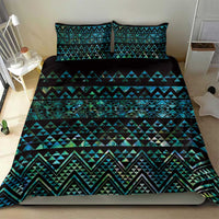 Maori Niho Taniwha Te Wheiao Bedding Set Paua Shell LT7 - Polynesian Pride