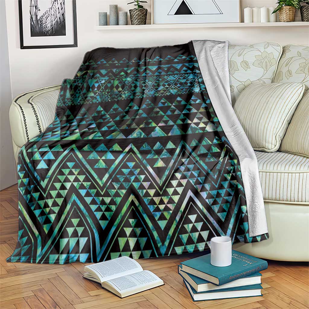 Maori Niho Taniwha Te Wheiao Blanket Paua Shell LT7 Colorful - Polynesian Pride