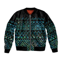 Maori Niho Taniwha Te Wheiao Bomber Jacket Paua Shell LT7 Unisex Colorful - Polynesian Pride