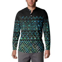 Maori Niho Taniwha Te Wheiao Button Sweatshirt Paua Shell LT7 - Polynesian Pride