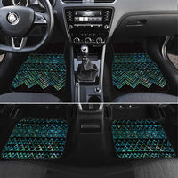 Maori Niho Taniwha Te Wheiao Car Mats Paua Shell LT7 Set 4pcs Colorful - Polynesian Pride