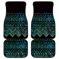 Maori Niho Taniwha Te Wheiao Car Mats Paua Shell LT7 - Polynesian Pride
