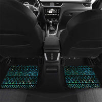Maori Niho Taniwha Te Wheiao Car Mats Paua Shell LT7 Set 2pcs - Back Colorful - Polynesian Pride