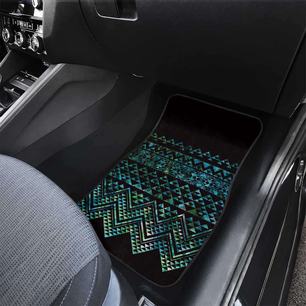 Maori Niho Taniwha Te Wheiao Car Mats Paua Shell LT7 - Polynesian Pride