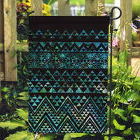 Maori Niho Taniwha Te Wheiao Garden Flag Paua Shell LT7 Garden Flag Colorful - Polynesian Pride