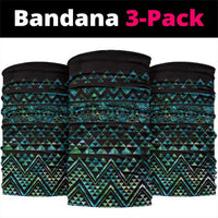 Maori Niho Taniwha Te Wheiao Neck Gaiter Paua Shell LT7 package One Size: 25*50cm Colorful - Polynesian Pride